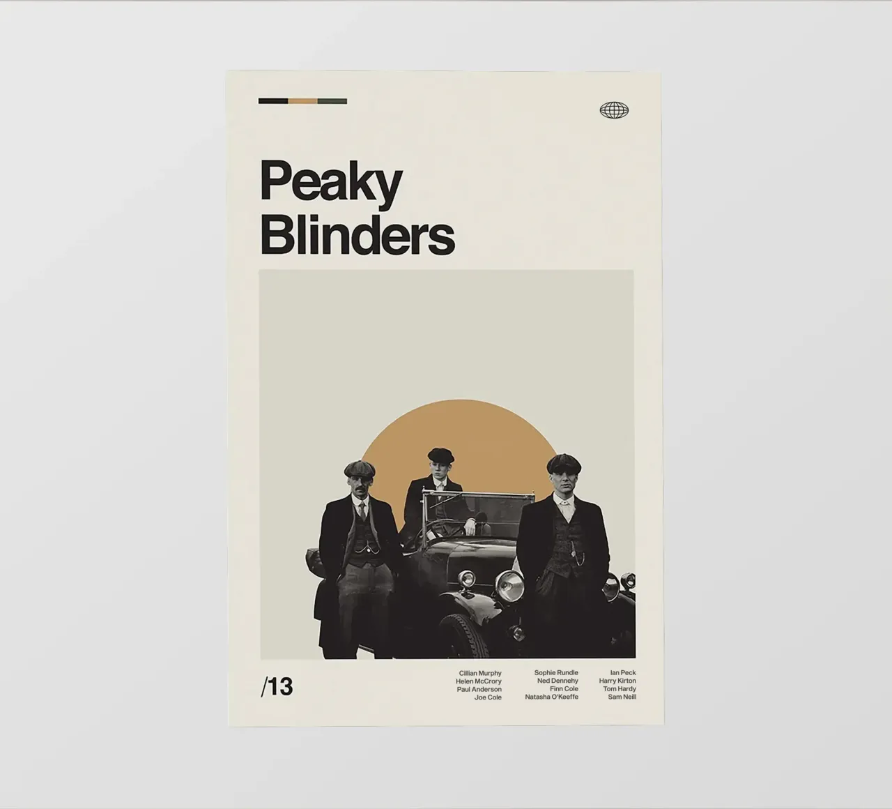 Peaky Blinders Minimal Art pellicola backlit da Attaboy Dsgn