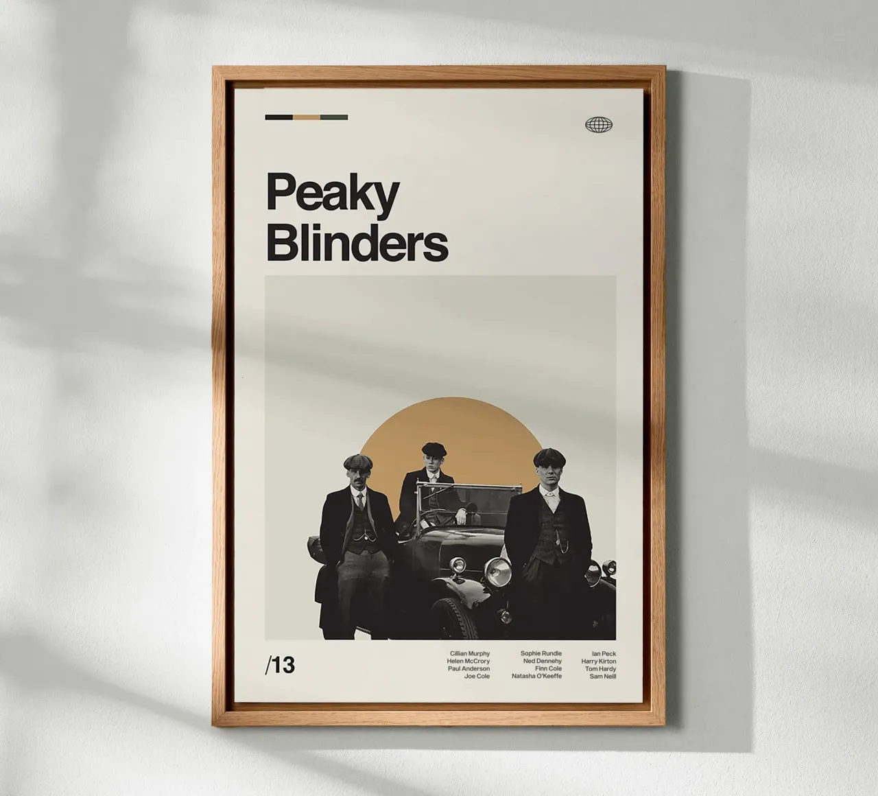 Peaky Blinders Minimal Art tela con Cornice a cassetta da Attaboy Dsgn