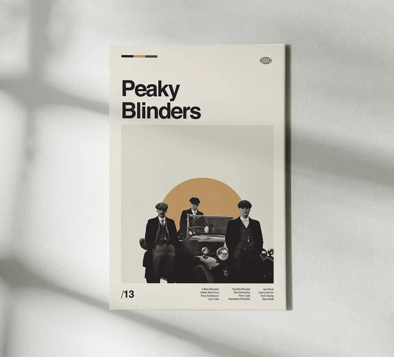 Peaky Blinders Minimal Art tela con Cornice a cassetta da Attaboy Dsgn