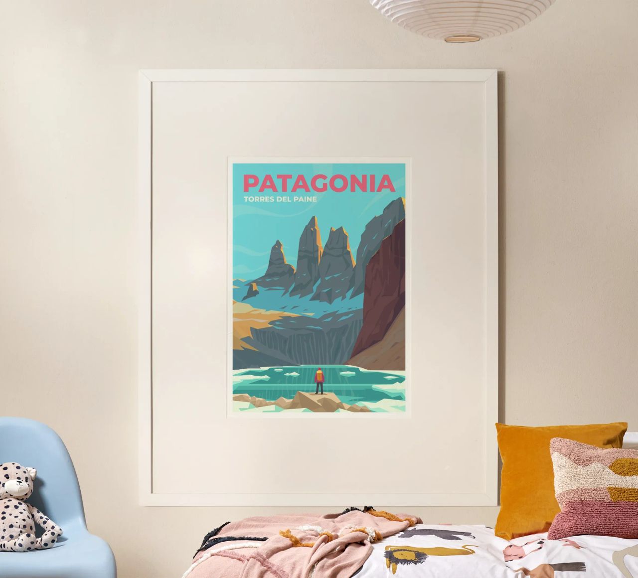Torres del Paine, Patagonie poster de Wanderlust Vibes