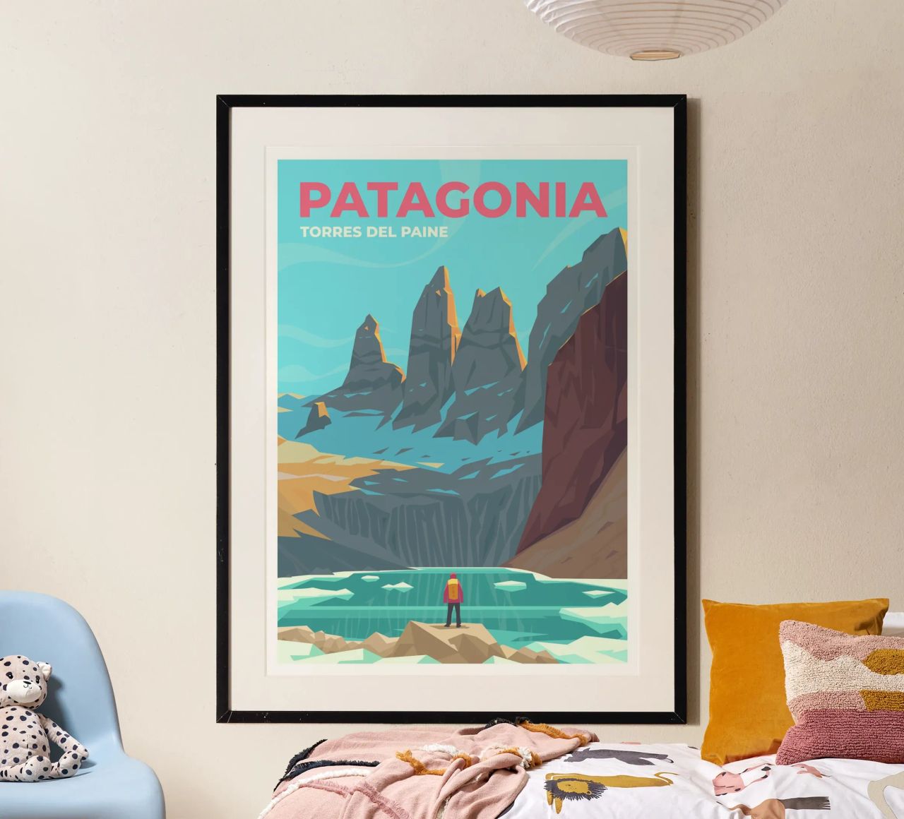 Torres del Paine, Patagonie poster de Wanderlust Vibes