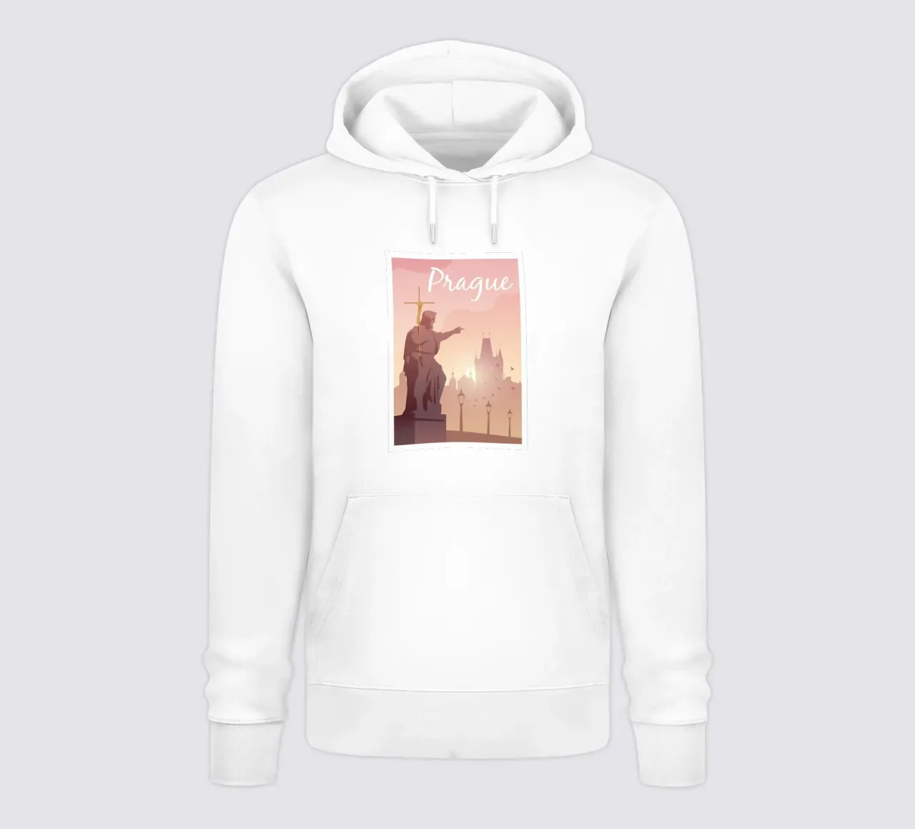 Praga, Chequia felpa con cappuccio da Wanderlust Vibes