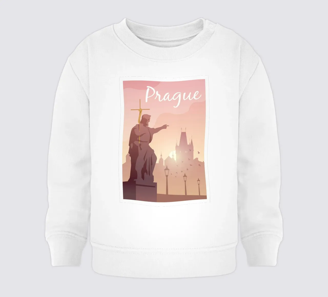 Praga, Chequia felpa neonato da Wanderlust Vibes