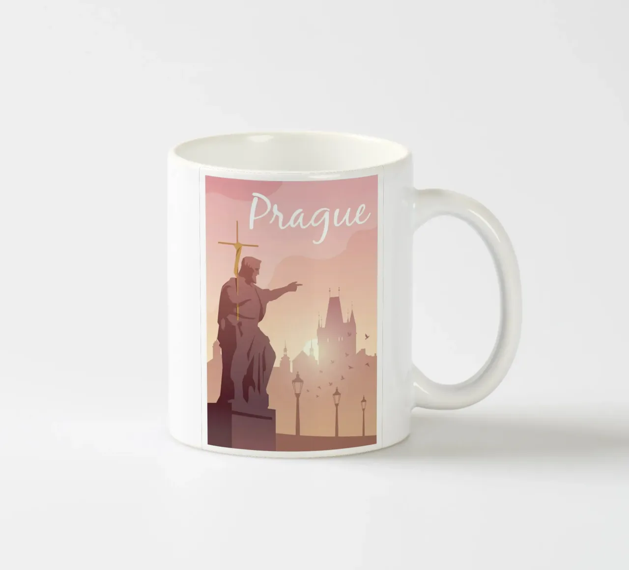 Praga, Chequia tazza in ceramica da Wanderlust Vibes