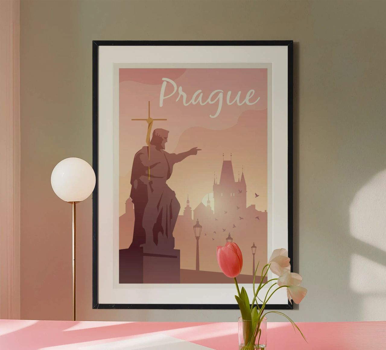 Prague, Chequia poster de Wanderlust Vibes