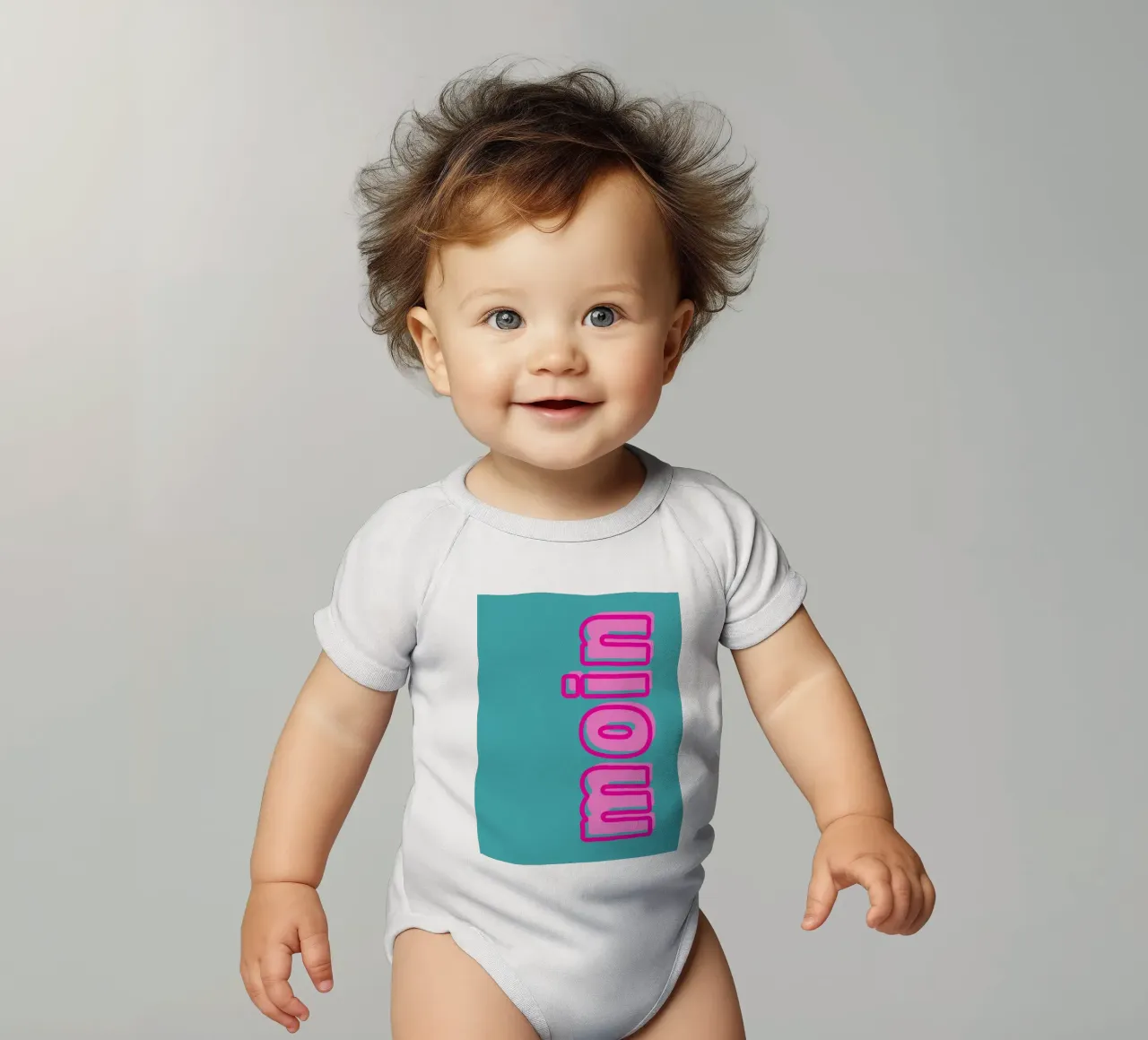 Moin Pop! body neonato maniche corte da DigiWunderwerk