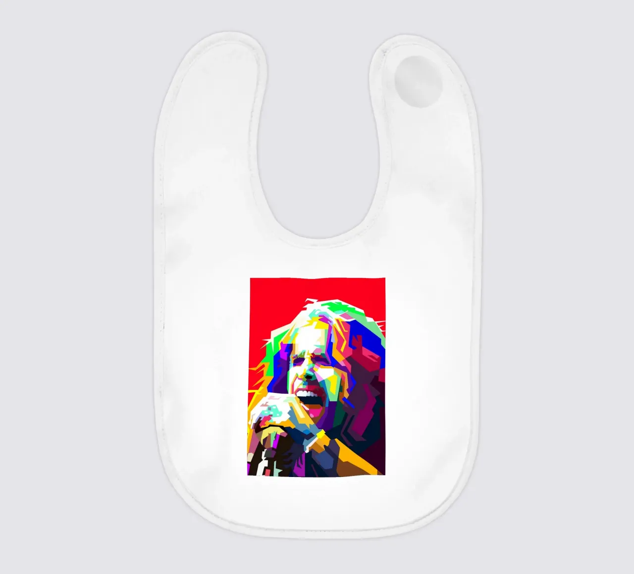 Steven Tyler Aerosmith Cantante Classic Rock WPAP Stile Illustrato bavaglino da Artkreator