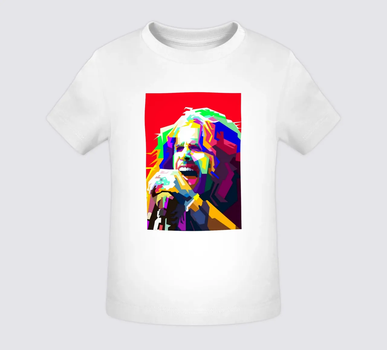Steven Tyler Aerosmith Singer Classic Rock WPAP Style Illust baby t-shirt by Artkreator
