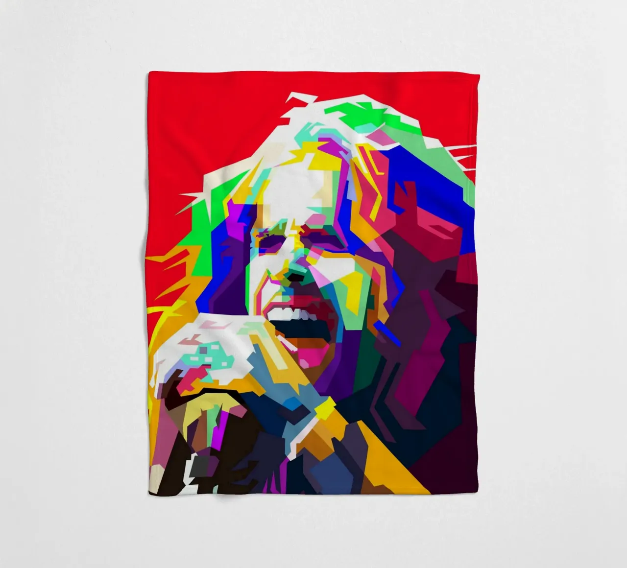 Steven Tyler Aerosmith Sänger Classic Rock WPAP Style Illust Fleecedecke von Artkreator