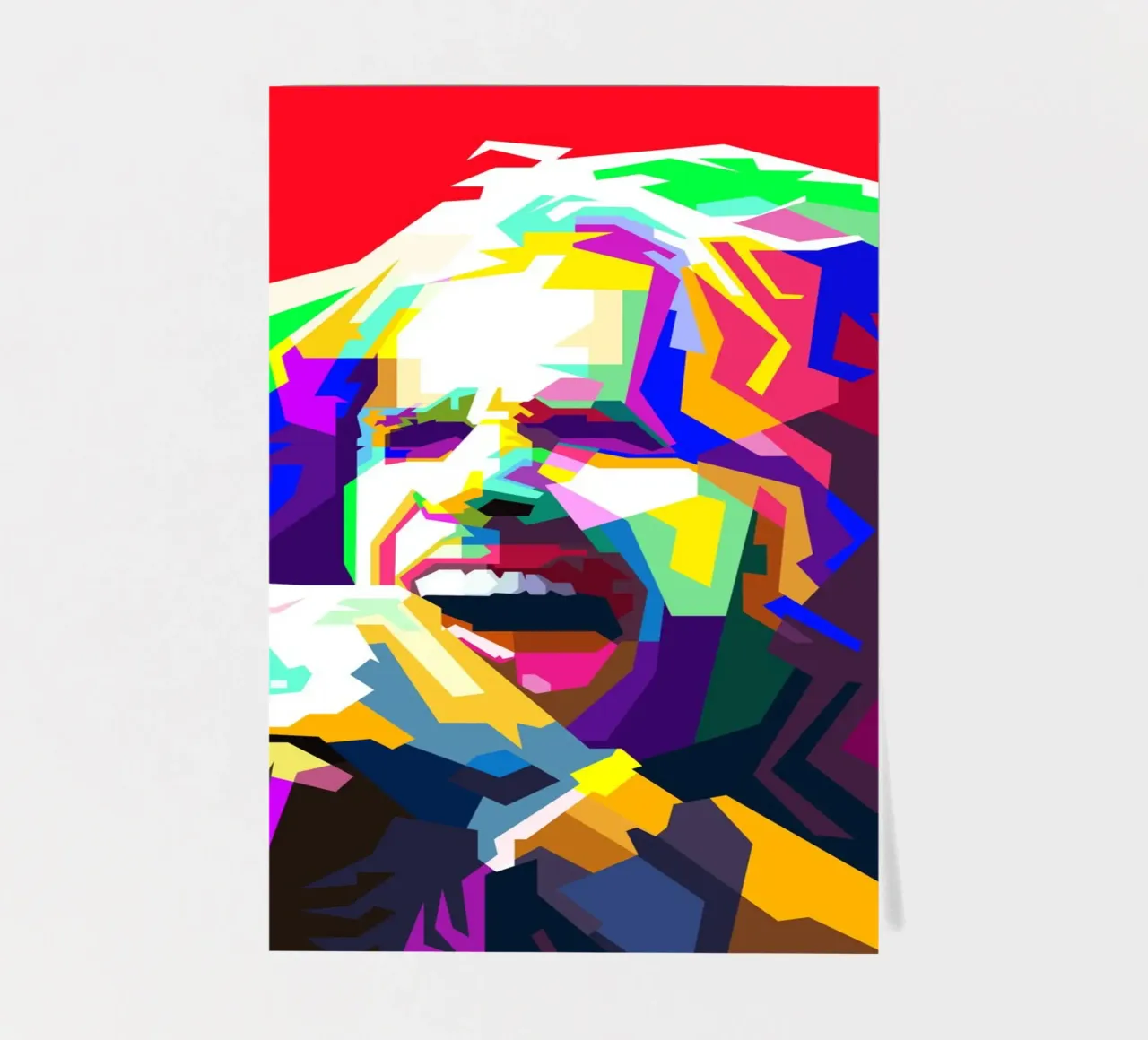 Steven Tyler Aerosmith Sänger Classic Rock WPAP Style Illust Stickerbogen von Artkreator