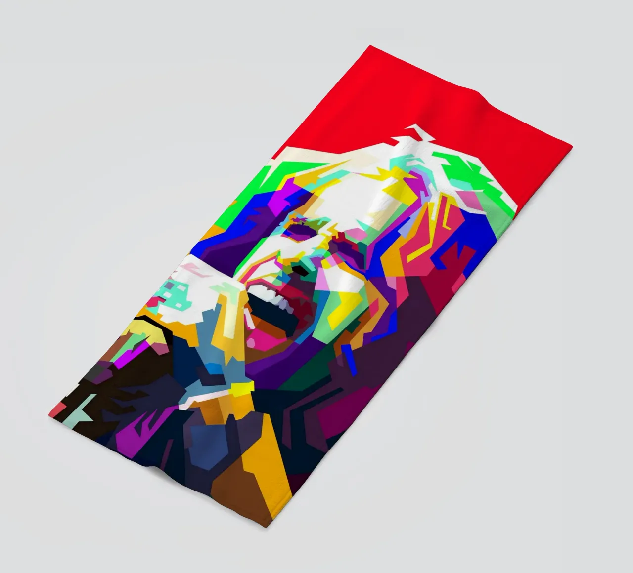 Steven Tyler Aerosmith Cantante Classic Rock WPAP Stile Illustrato telo mare da Artkreator