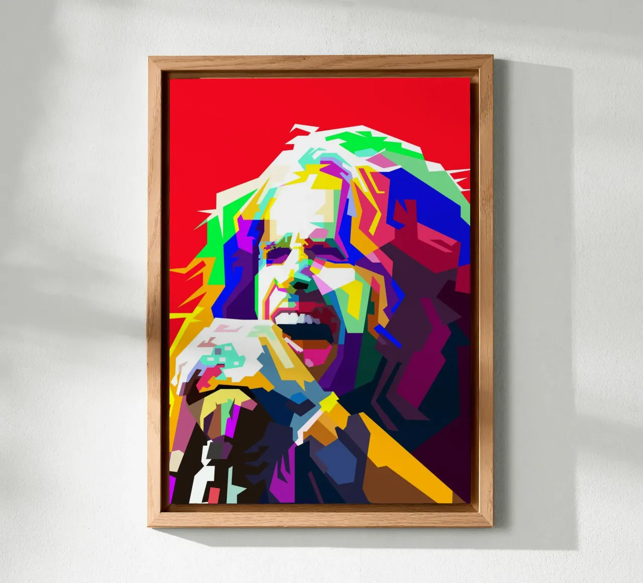 Steven Tyler Aerosmith Zanger Klassieke Rock WPAP Stijl Illustratie aluminium-dibond van Artkreator
