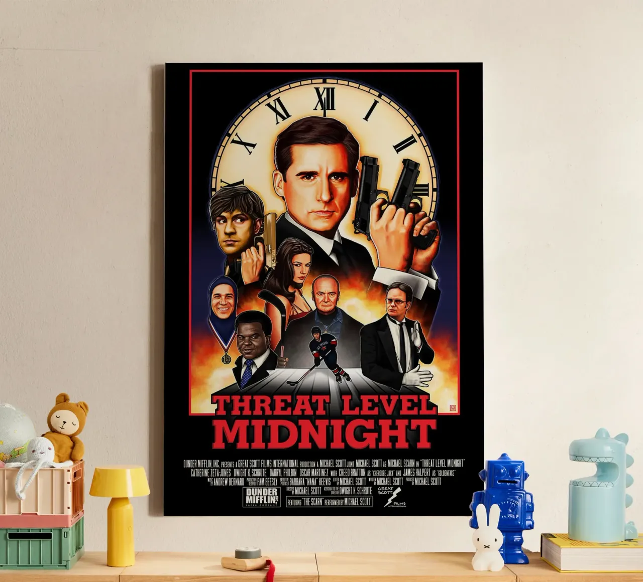 Threat Level Midnight canvas van Attaboy Dsgn
