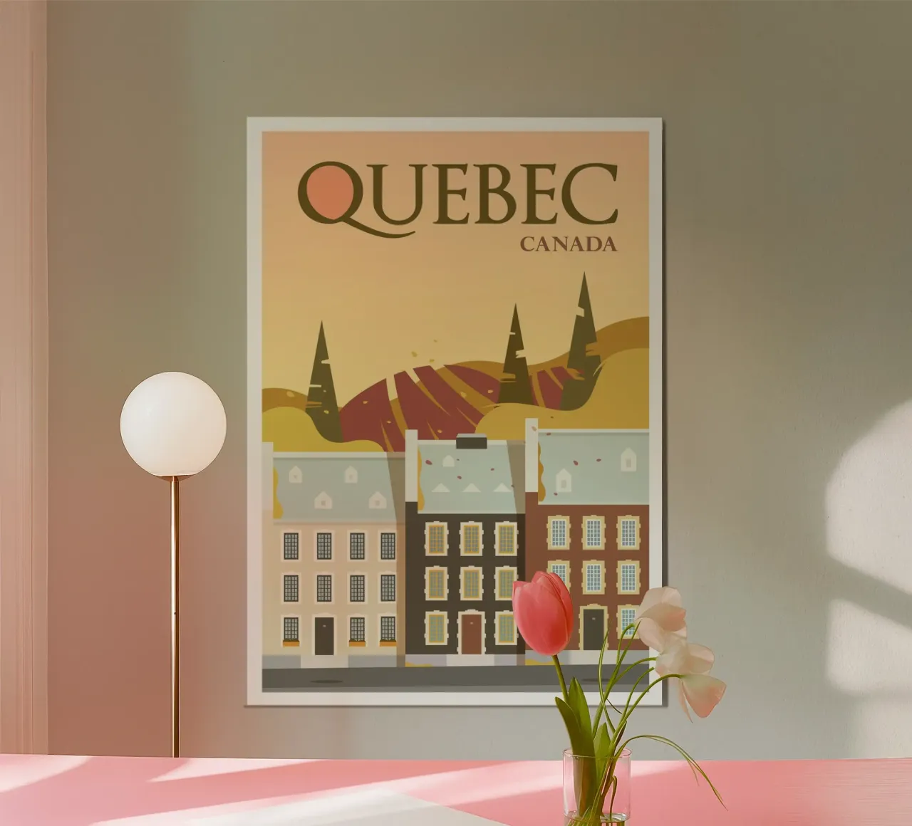 Quebec, Canada poster by Wanderlust Vibes