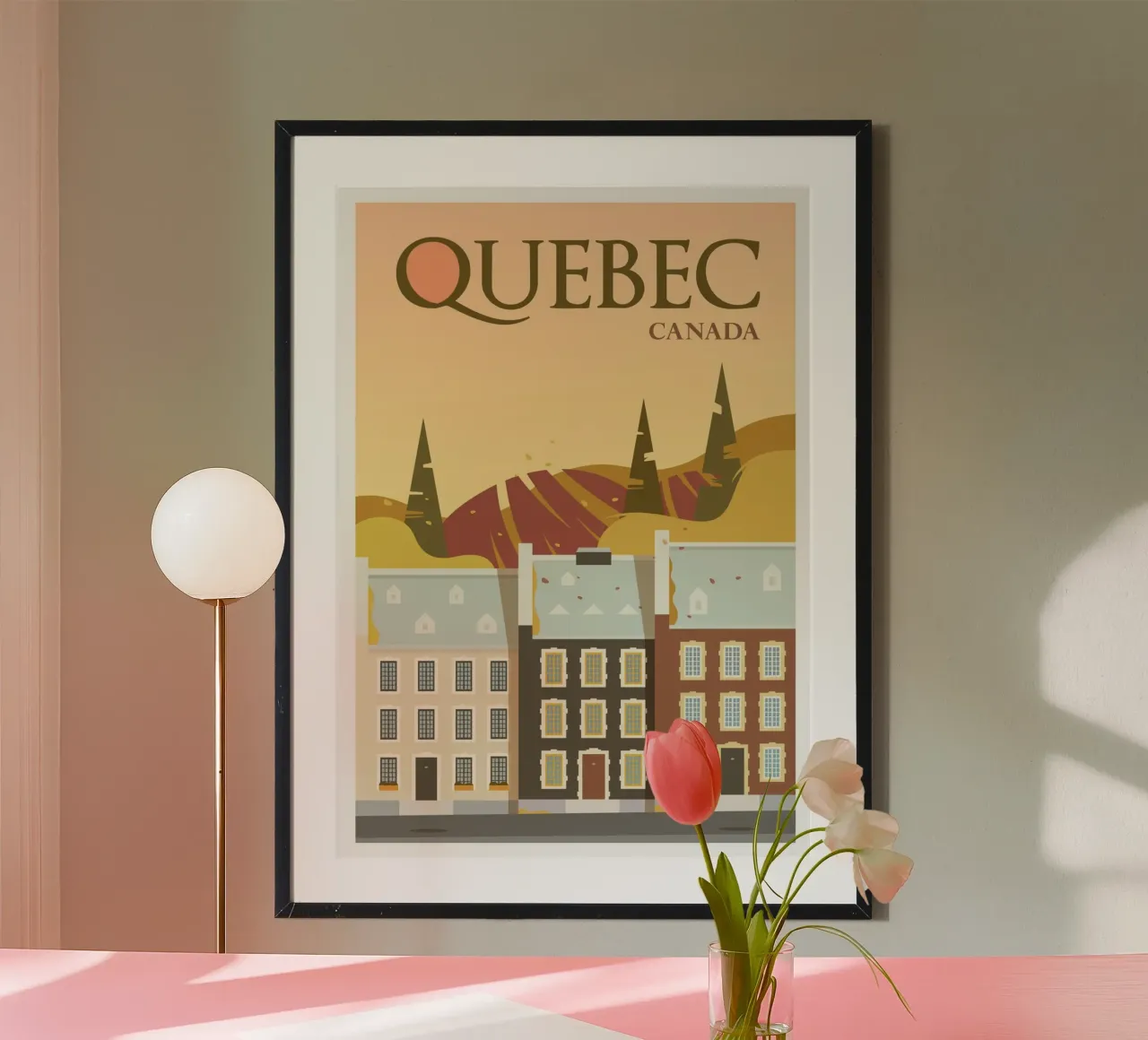 Quebec, Canada poster by Wanderlust Vibes