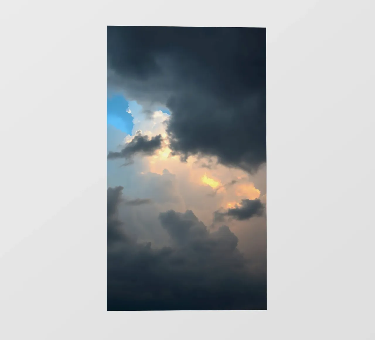 Dramatic cloud formations with hints of blue sky pvc cover by DesignDoodle