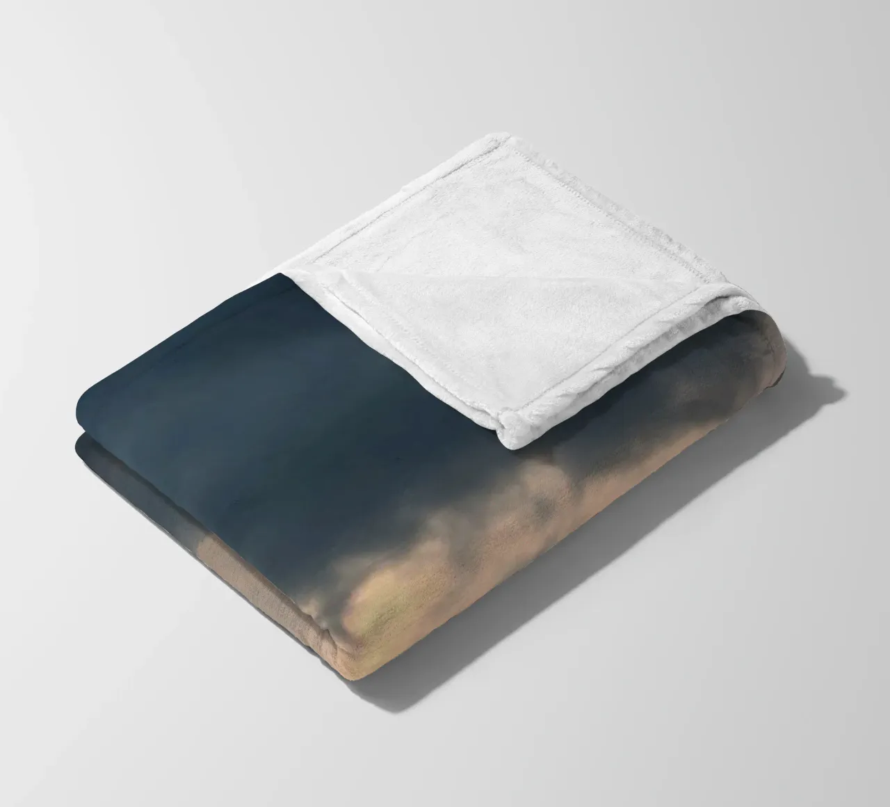 Dramatic cloud formations with hints of blue sky fleece blanket by DesignDoodle