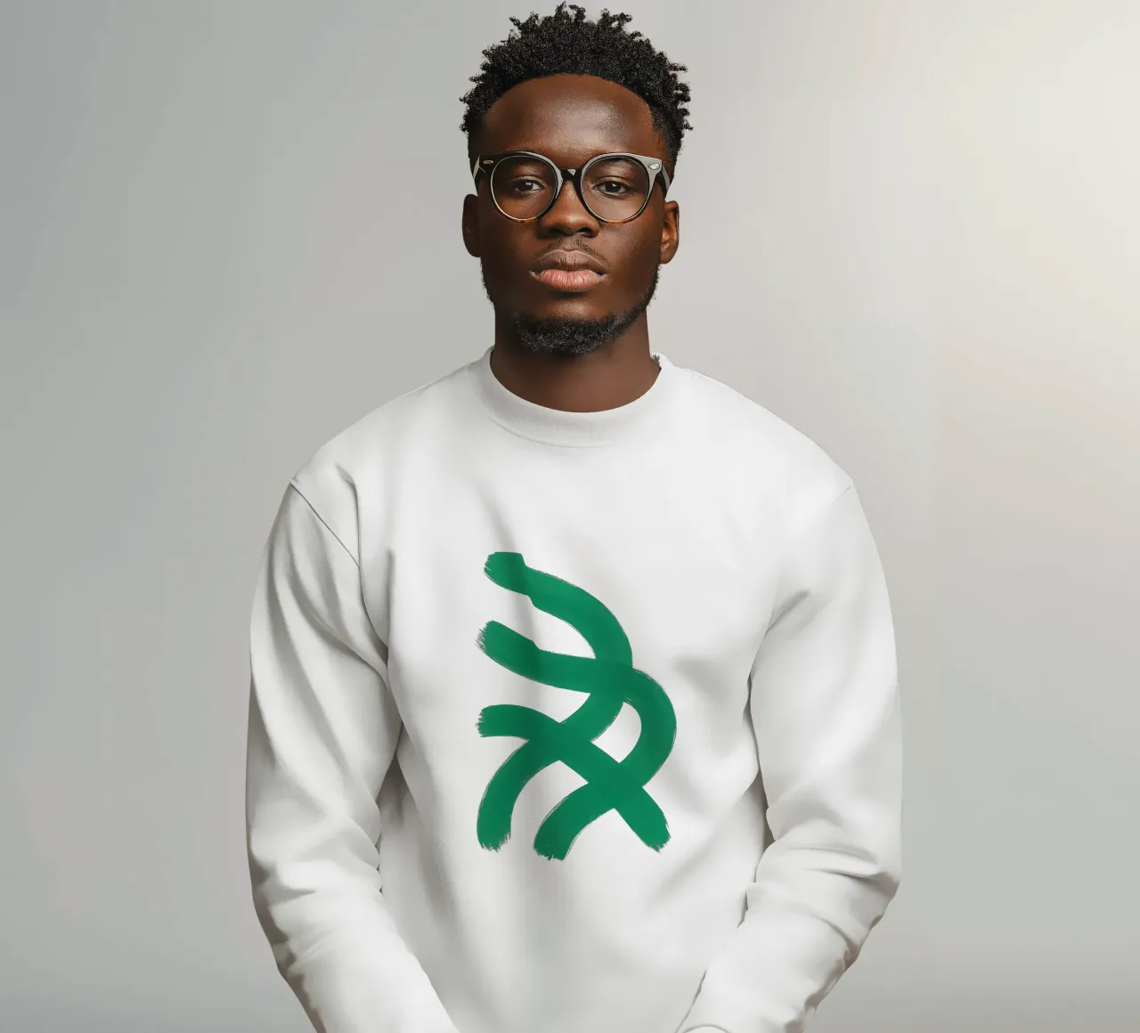 Green Motion sweatshirt by SMPLE