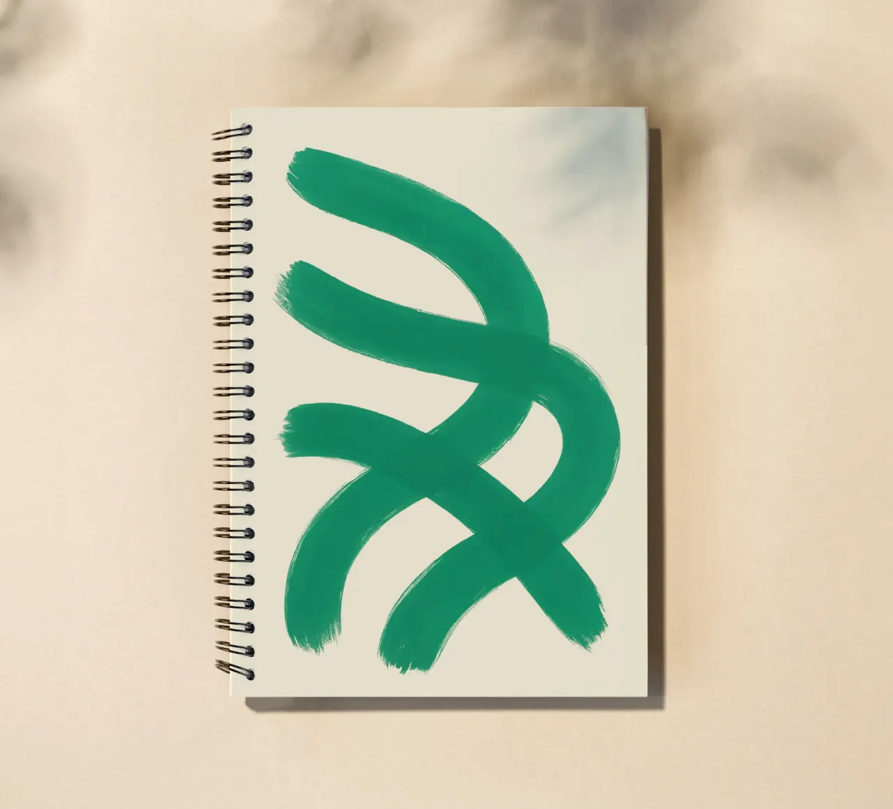 Mouvement vert carnet à spirale de SMPLE