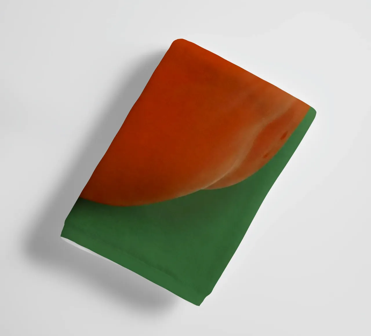Bell pepper and green background towel by Little Dean