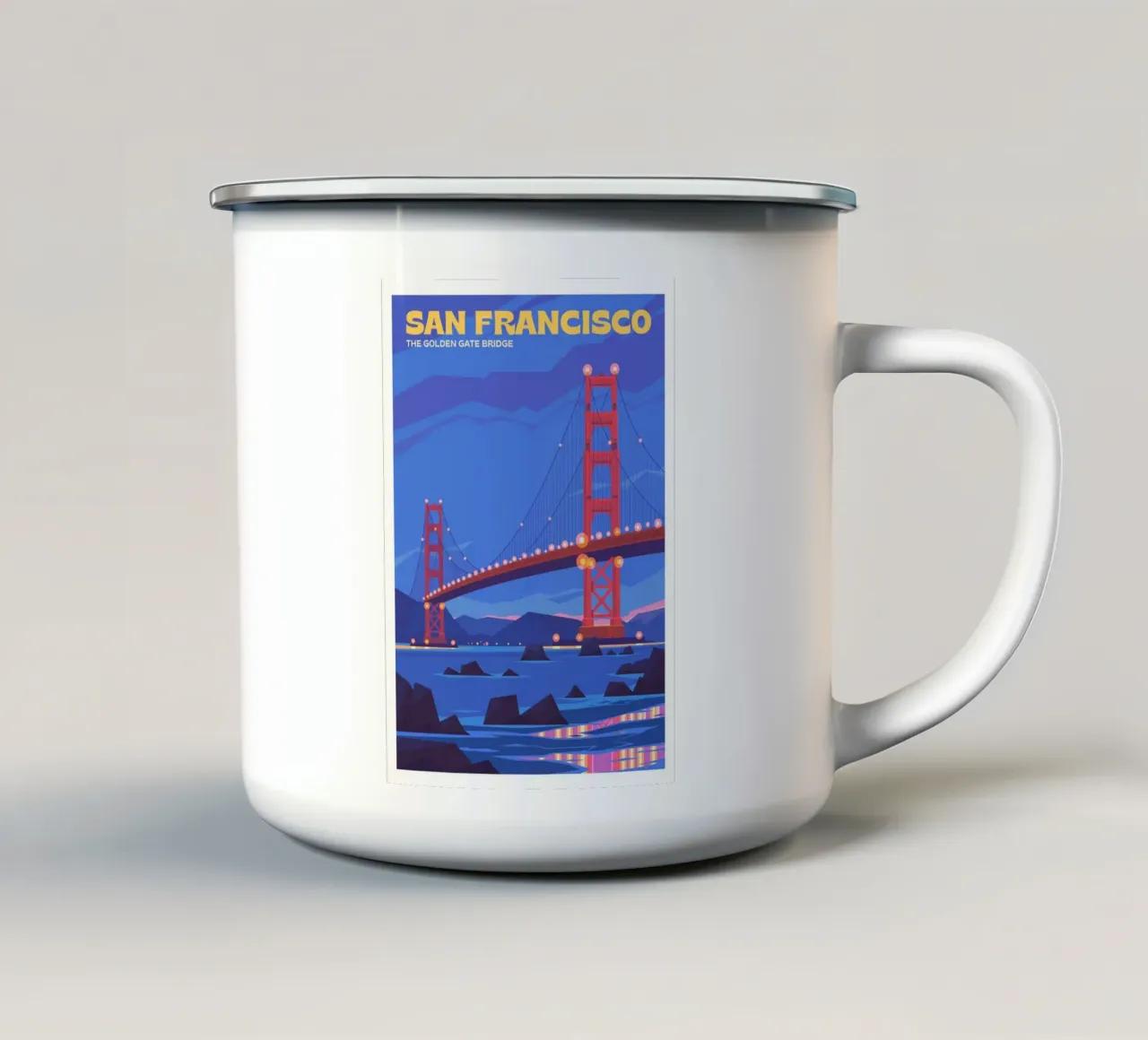 San Francisco, California tazza in smalto da Wanderlust Vibes
