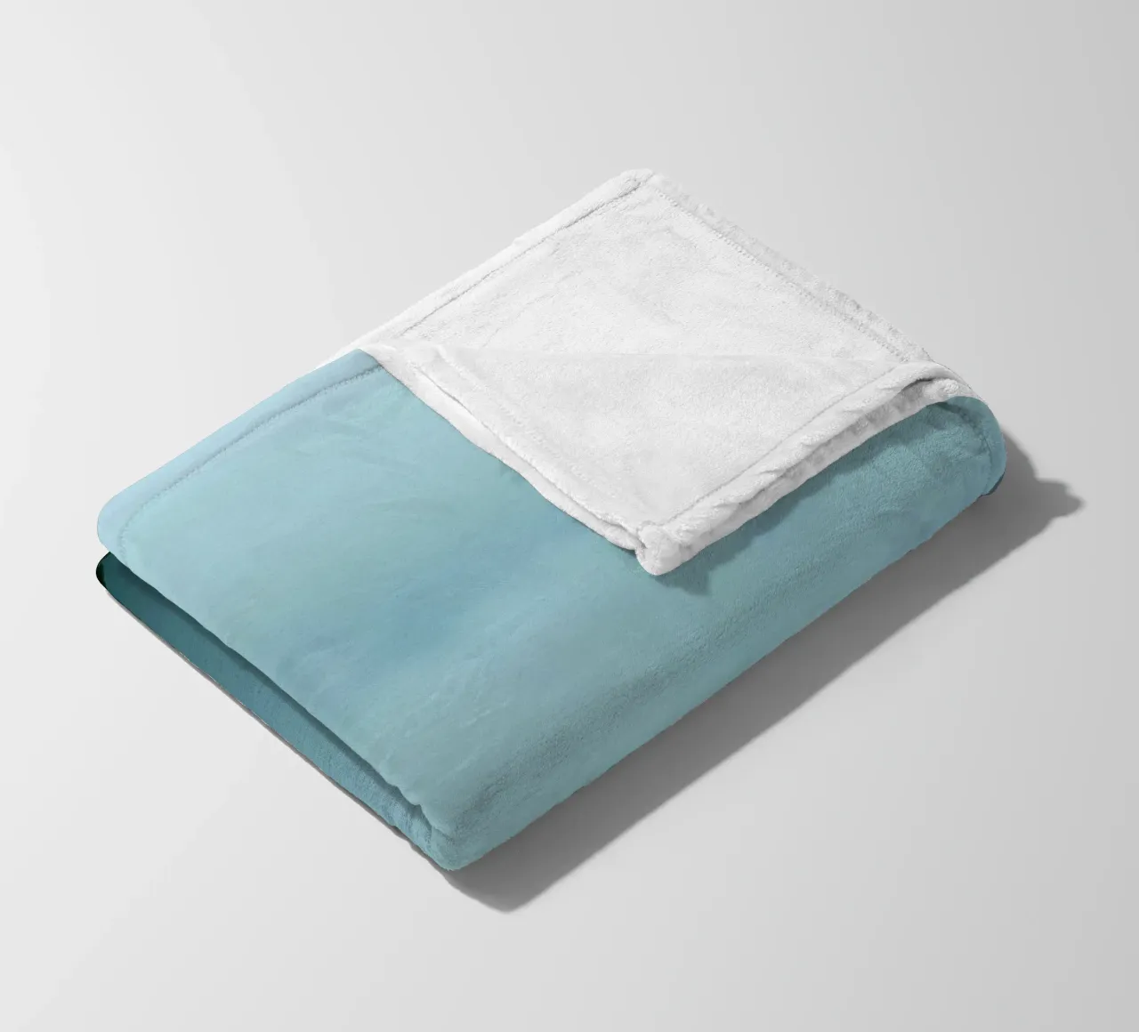 Foggy landscape with trees, creating calming atmosphere fleece blanket by DesignDoodle