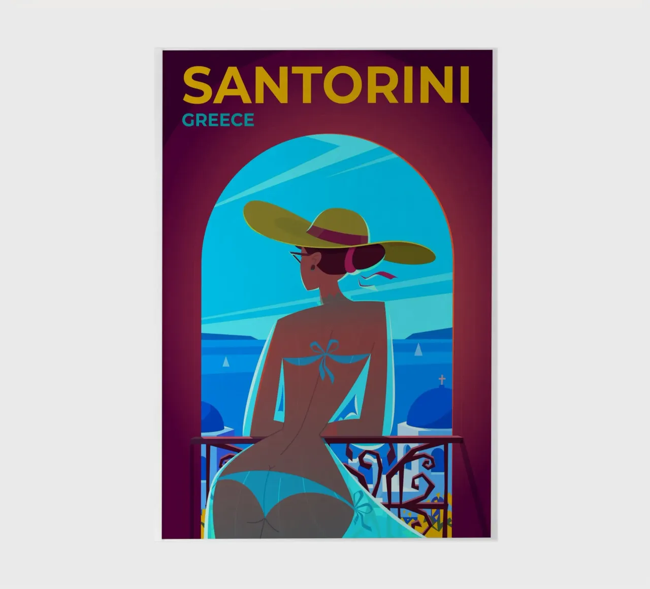 Santorin, Grèce carnet de notes de Wanderlust Vibes