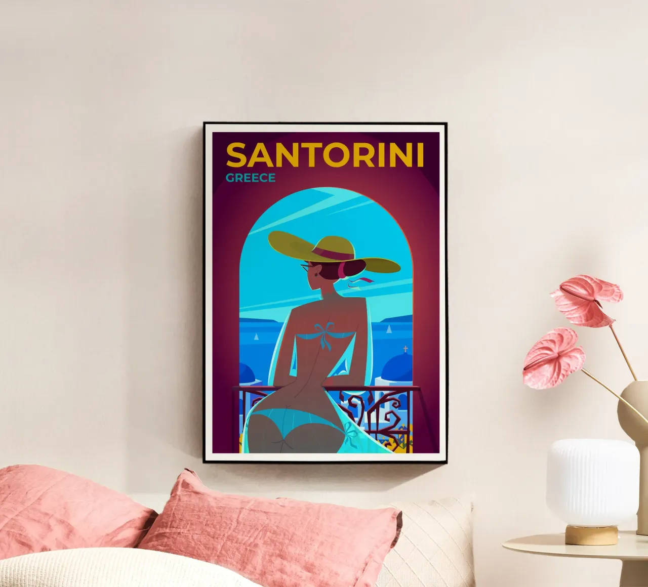 Santorini, Grecia metacrilato de Wanderlust Vibes