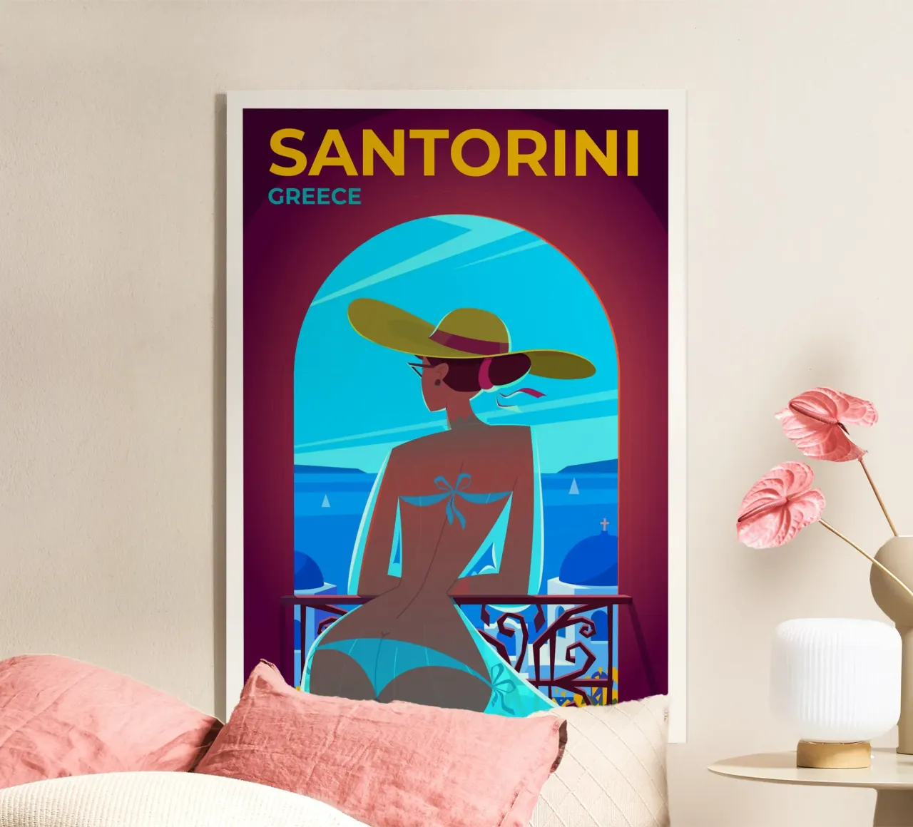 Santorini, Grecia metacrilato de Wanderlust Vibes
