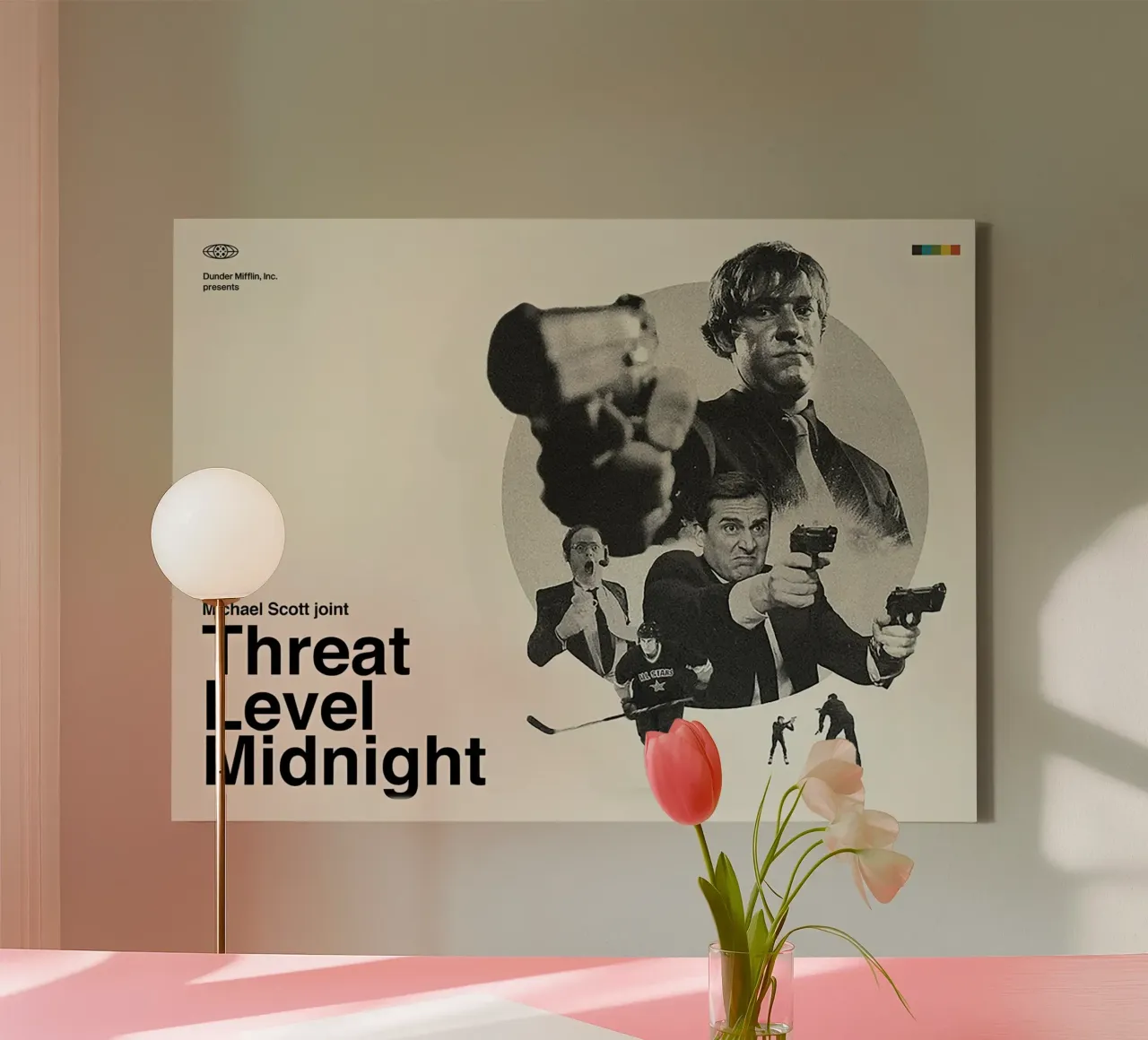 Threat Level Midnight tela con Cornice a cassetta da Attaboy Dsgn
