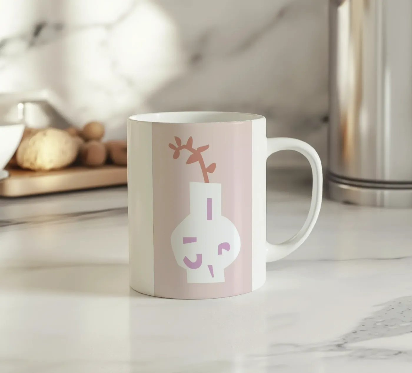 Blomma ceramic mug by Helena Ravenne