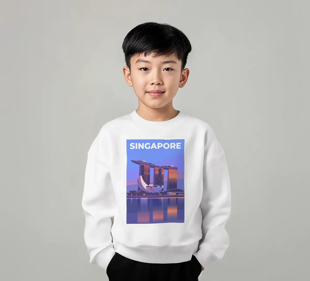 Singapur Kinder Sweatshirt von Wanderlust Vibes
