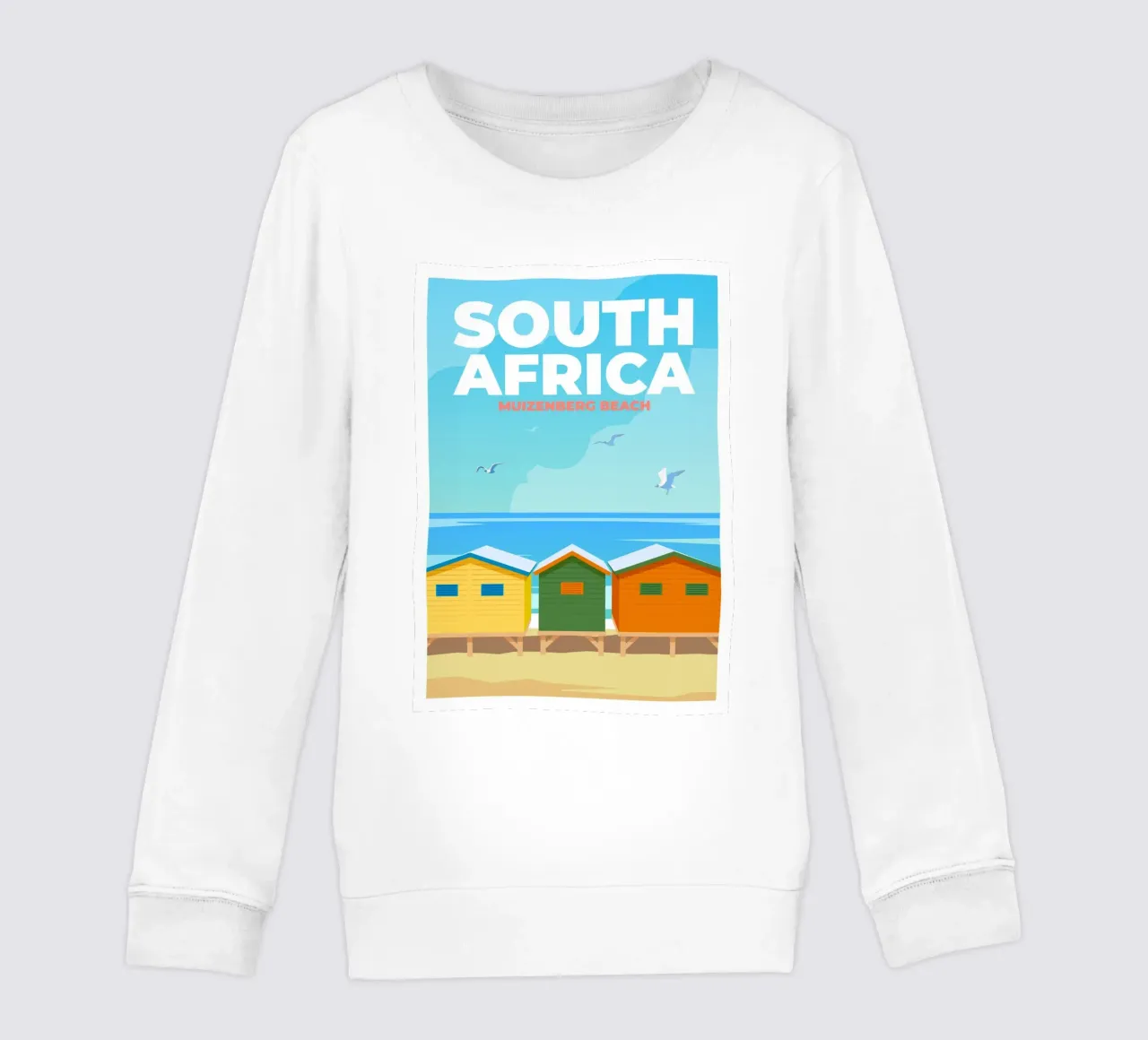 Spiaggia di Muizenberg, Sudafrica felpa bambino da Wanderlust Vibes