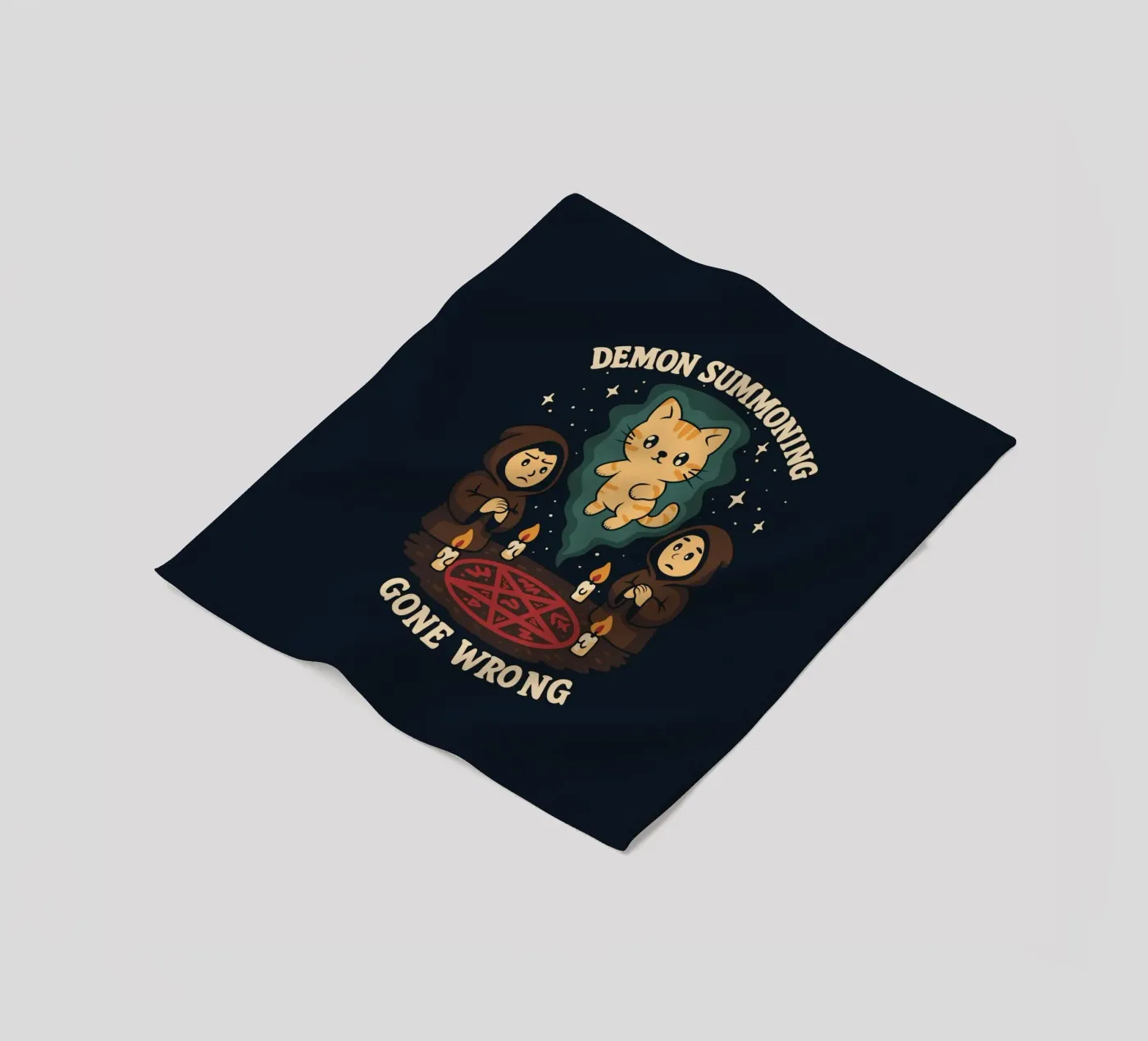 Demon Summoning Gone Wrong fleece blanket by Loobs