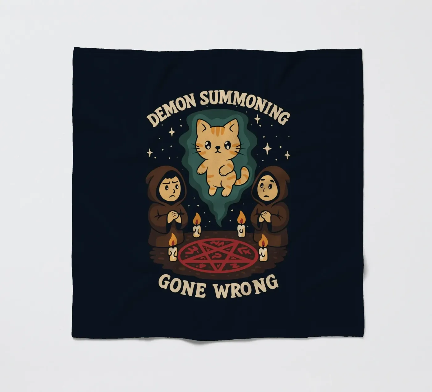 Demon Summoning Gone Wrong fleece blanket by Loobs