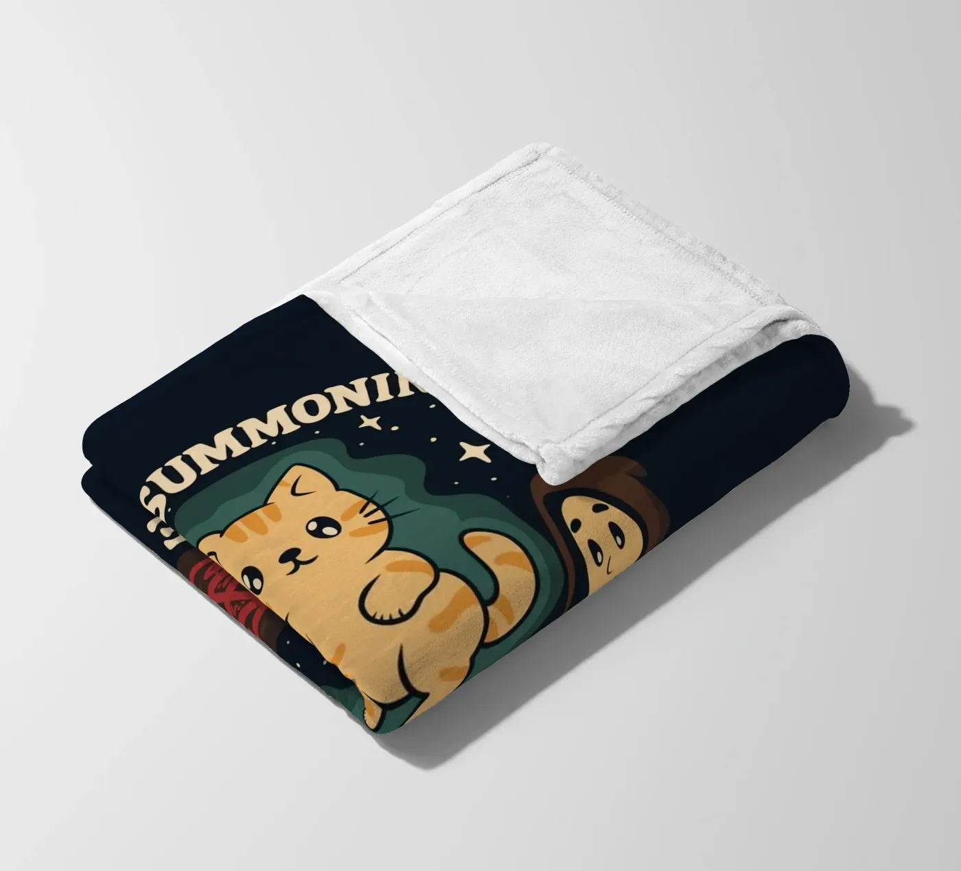 Demon Summoning Gone Wrong fleece blanket by Loobs
