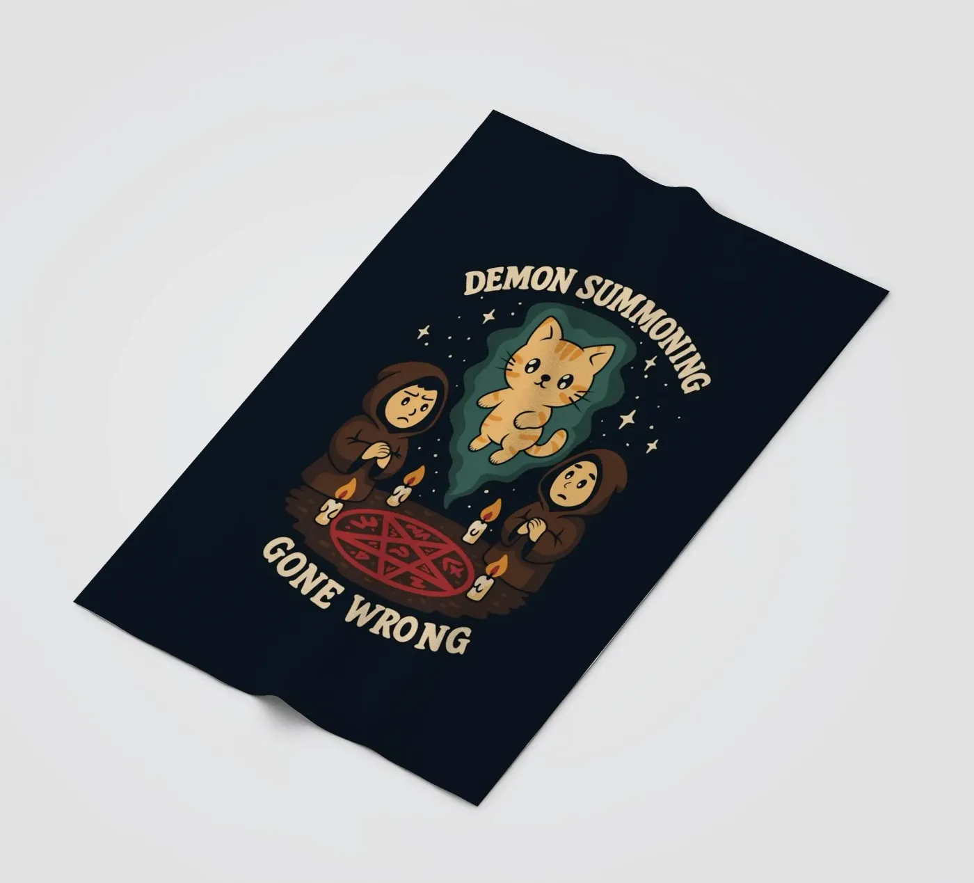 Demon Summoning Gone Wrong fleece blanket by Loobs