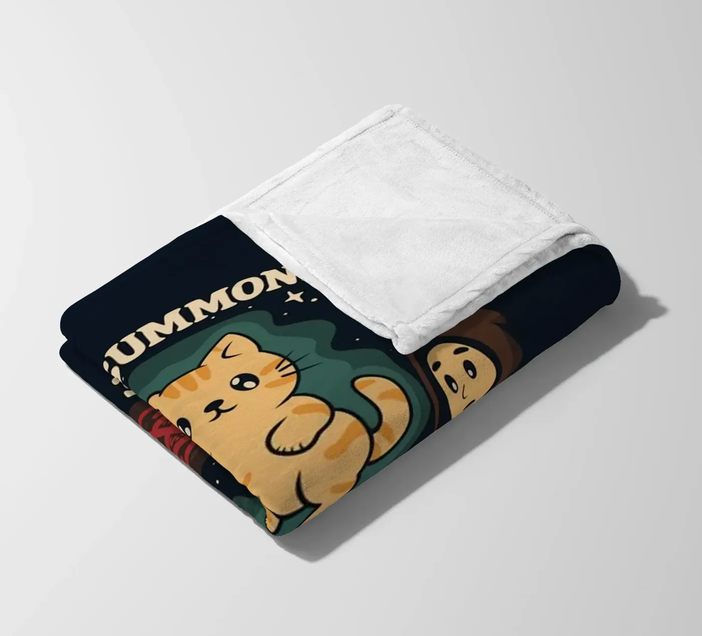 Demon Summoning Gone Wrong fleece blanket by Loobs