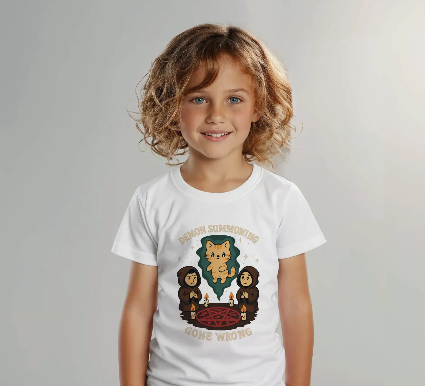 Demon Summoning Gone Wrong kinder t-shirt van Loobs