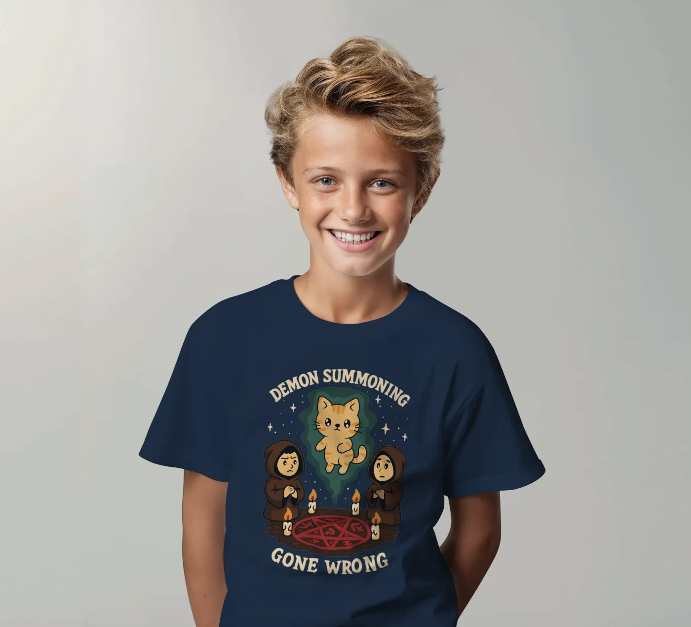 Demon Summoning Gone Wrong kinder t-shirt van Loobs