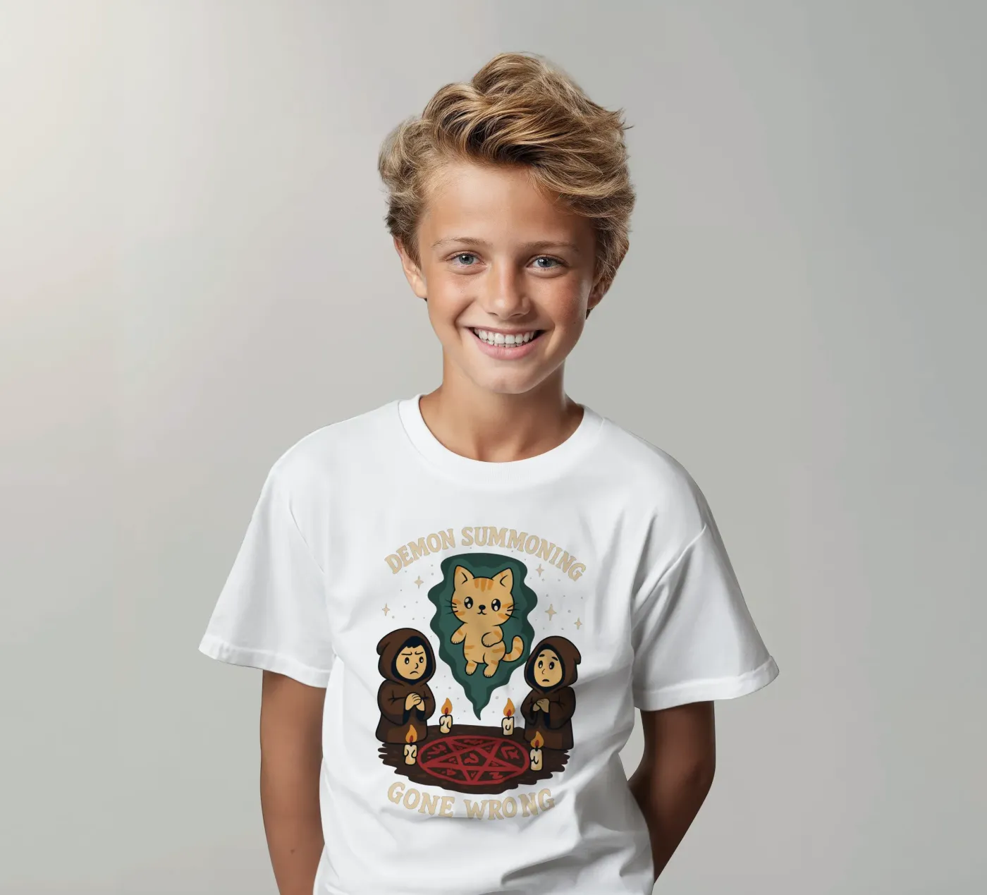 Demon Summoning Gone Wrong kinder t-shirt van Loobs