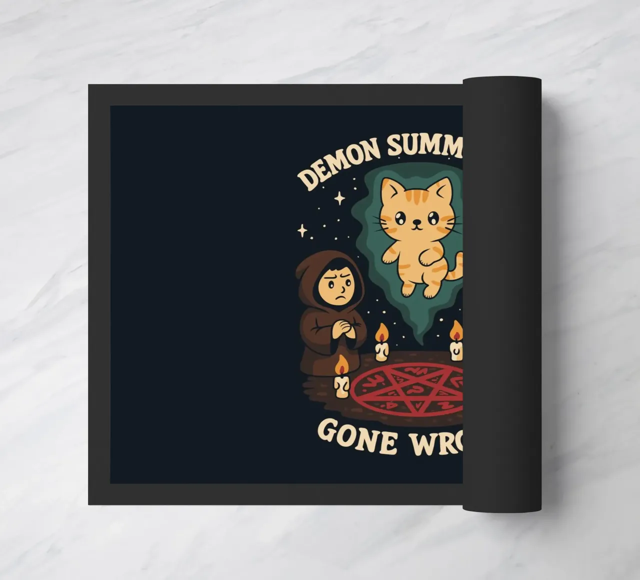 Demonenoproep verkeerd afgelopen deurmat van Loobs