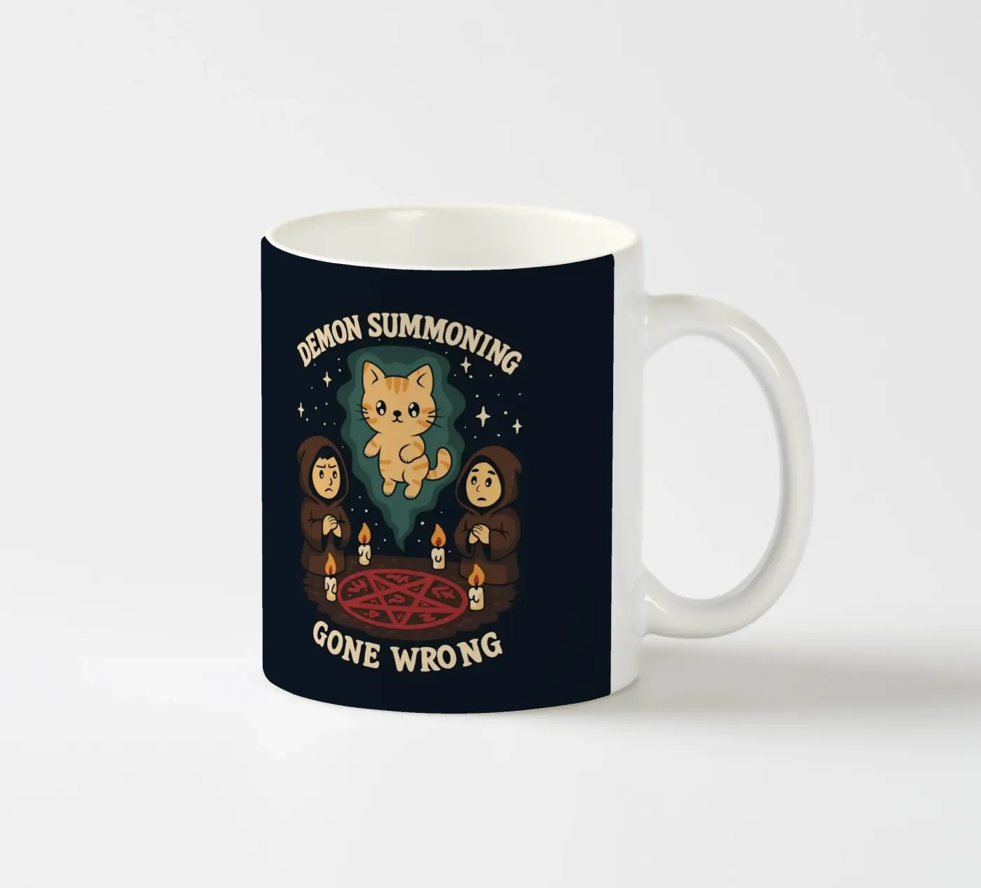 Demon Summoning Gone Wrong ceramic mug by Loobs