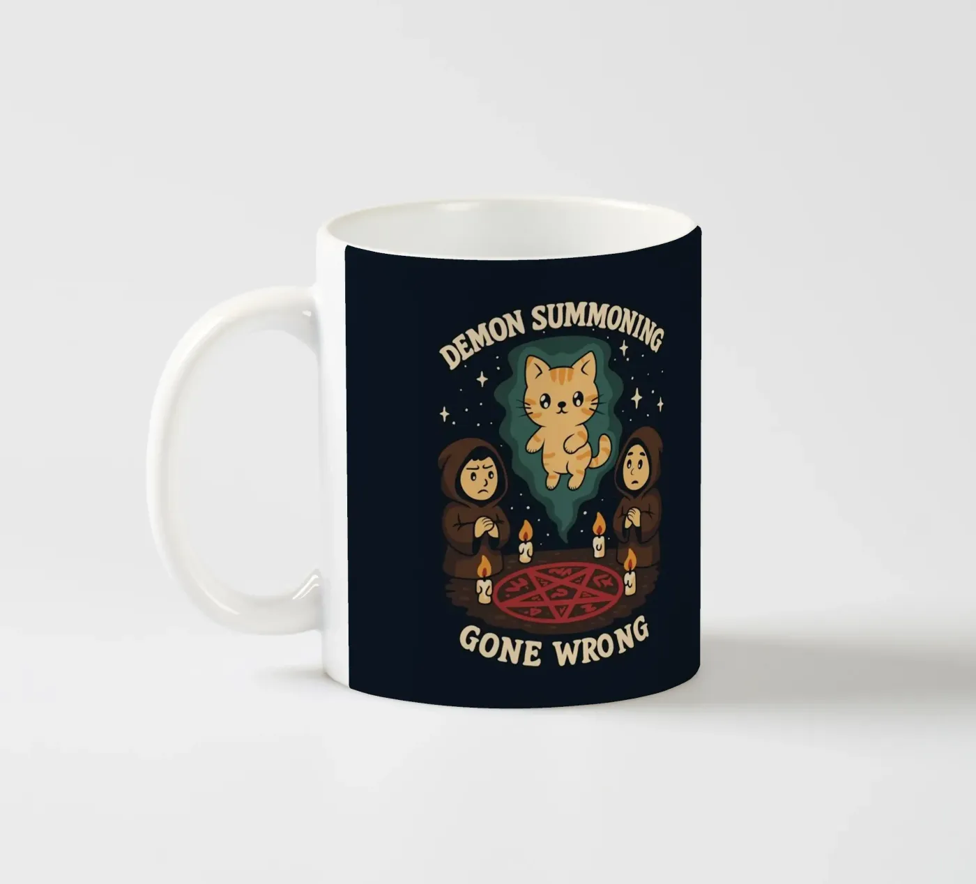 Demon Summoning Gone Wrong ceramic mug by Loobs