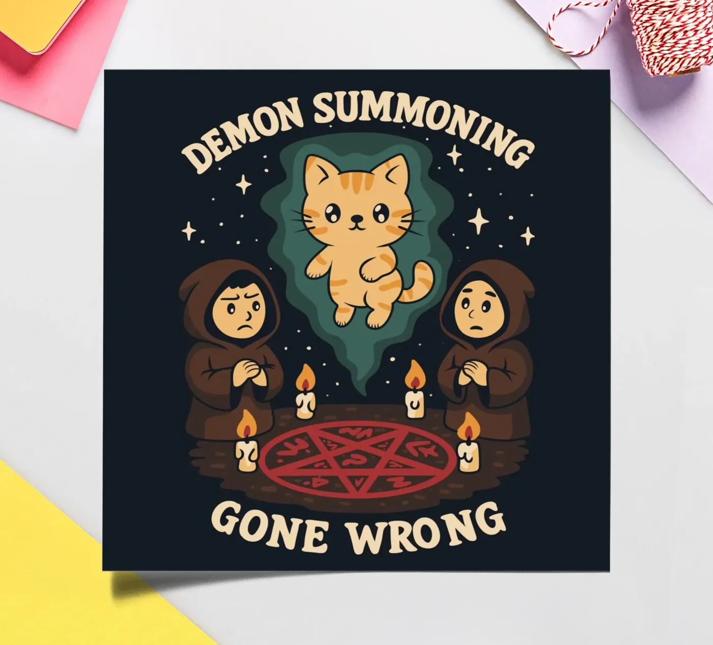 Demon Summoning Gone Wrong sticker sheet by Loobs