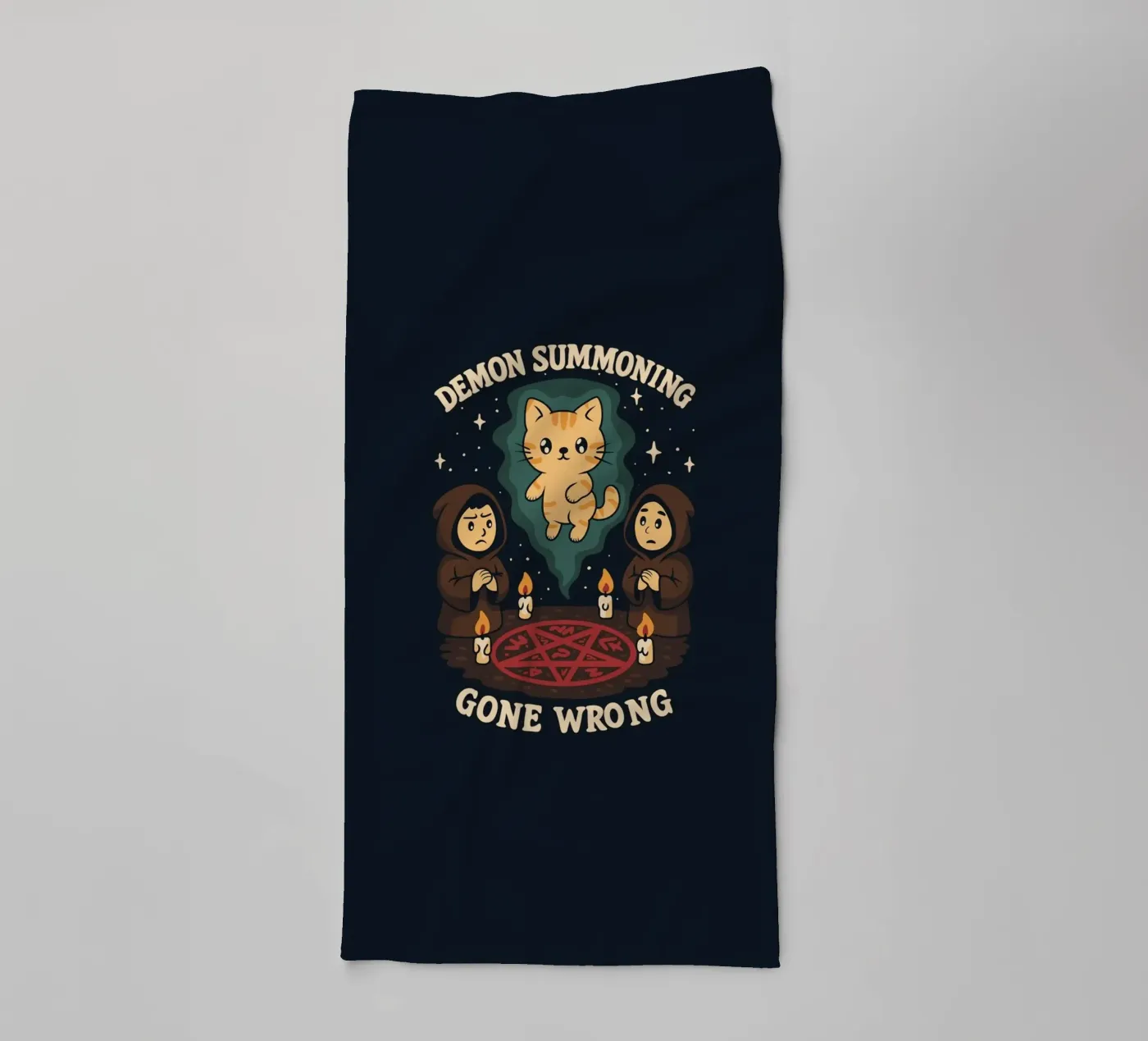 Demon Summoning Gone Wrong towel by Loobs