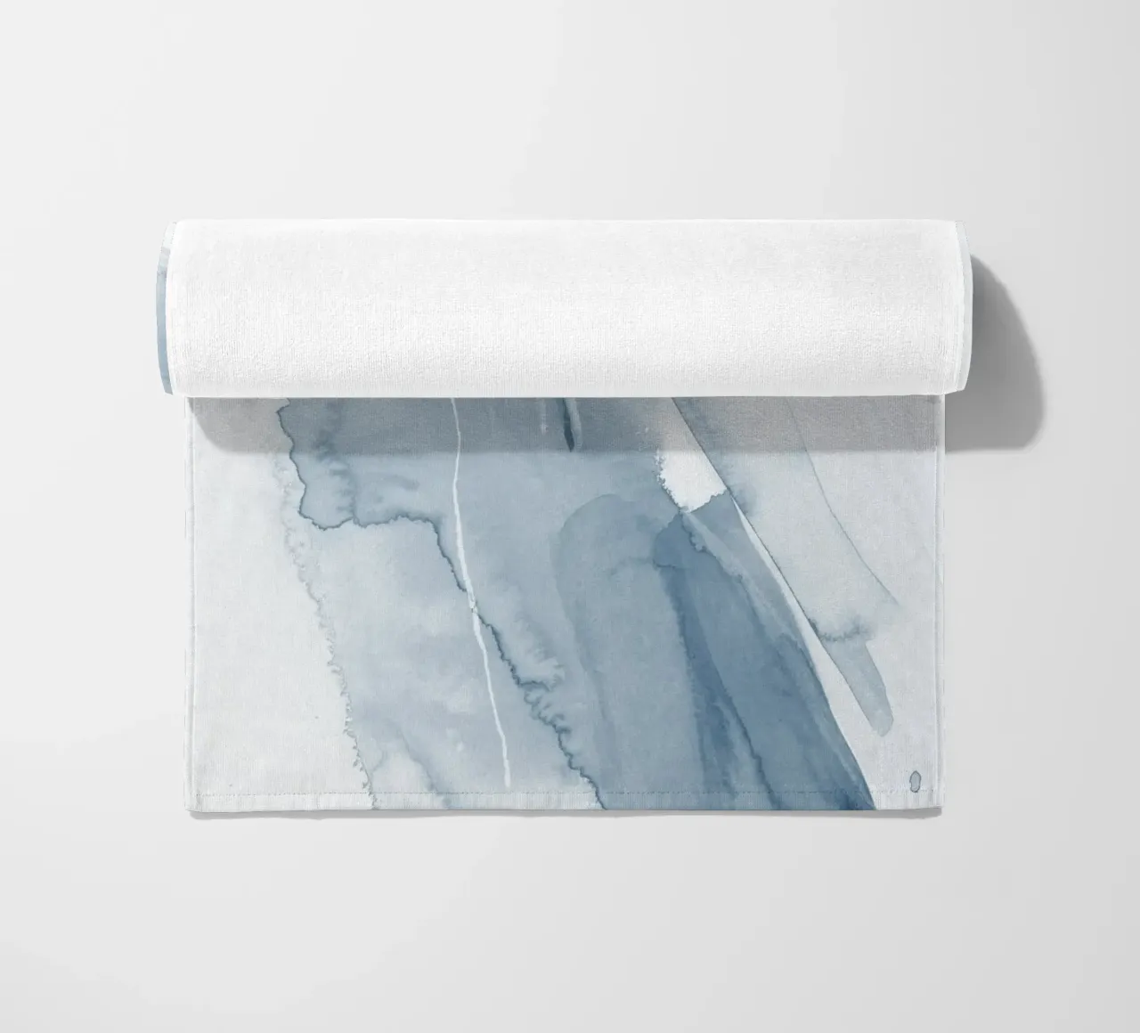 Pennellate di toni blu 1 telo mare da NouveauPrints