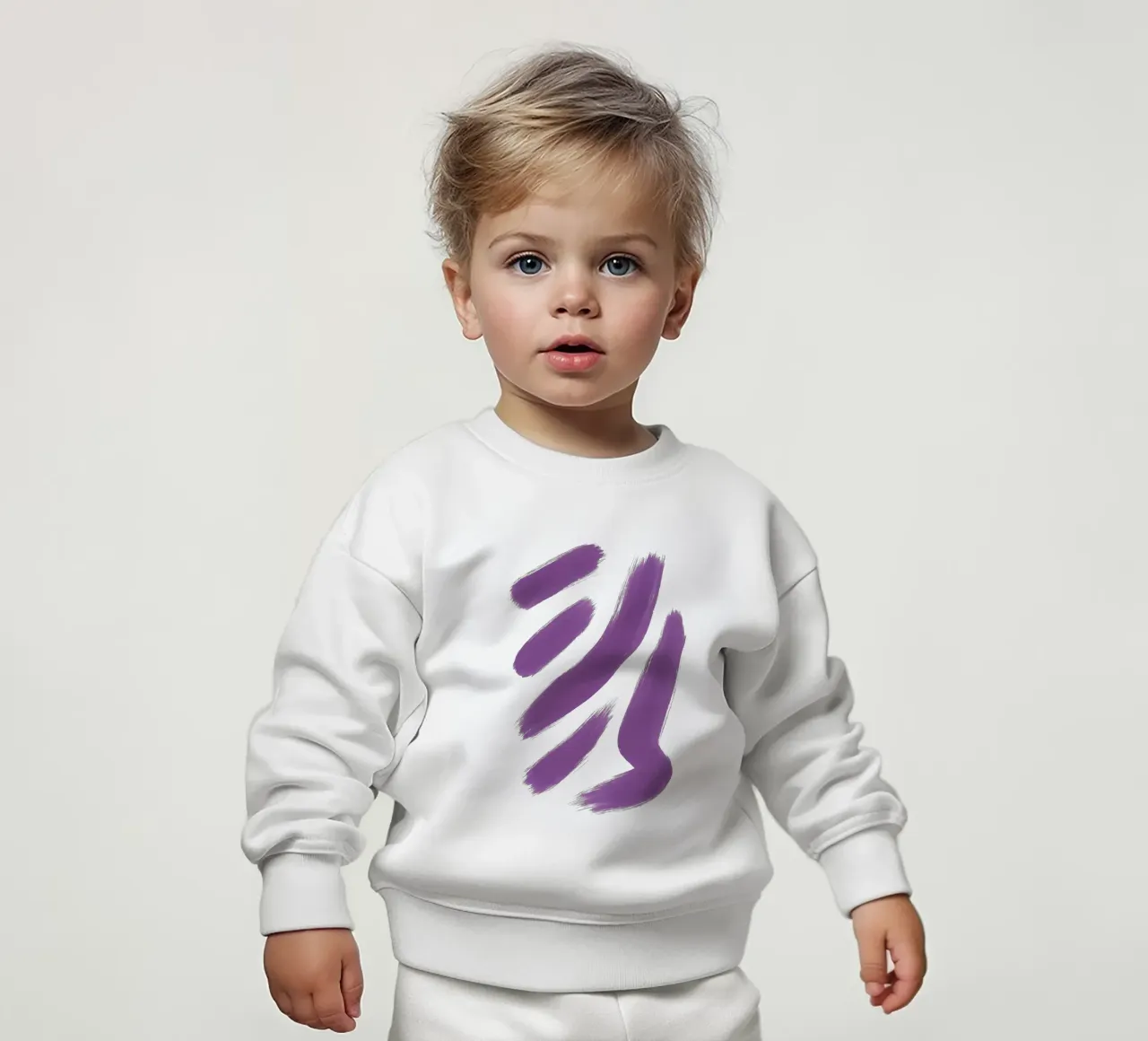 Espressione in viola felpa neonato da SMPLE