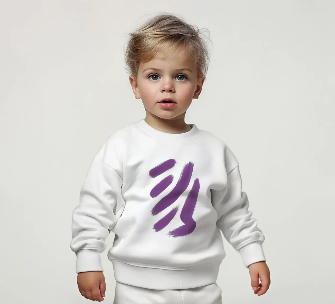 Ausdruck in Lila Baby Sweatshirt von SMPLE