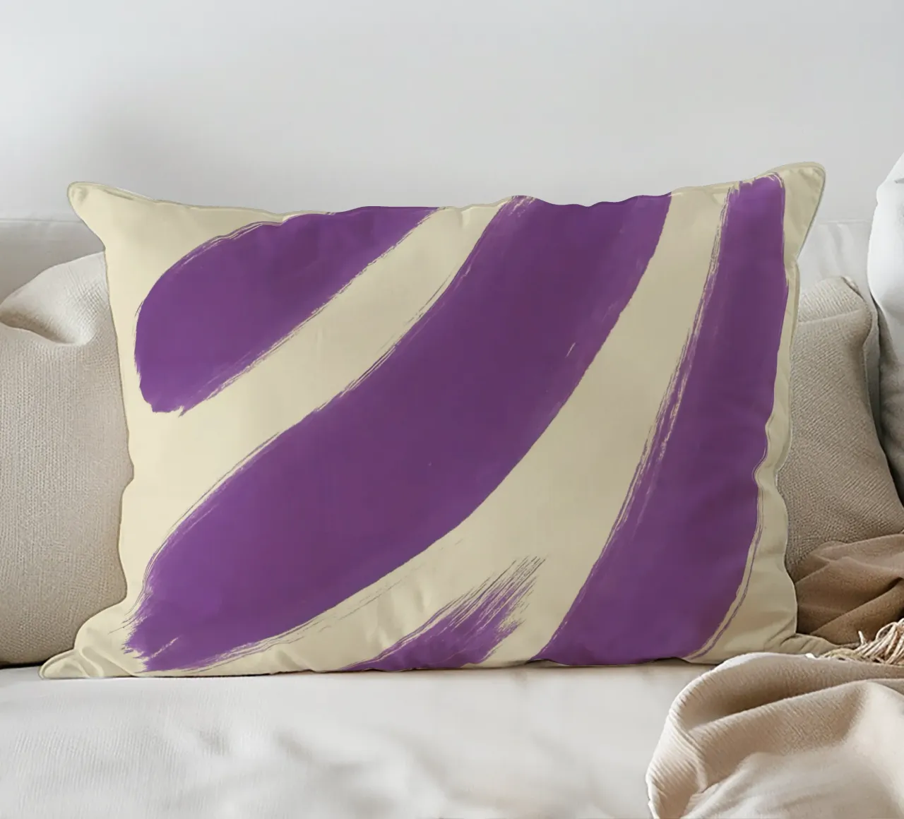 Ausdruck in Lila Kissen von SMPLE